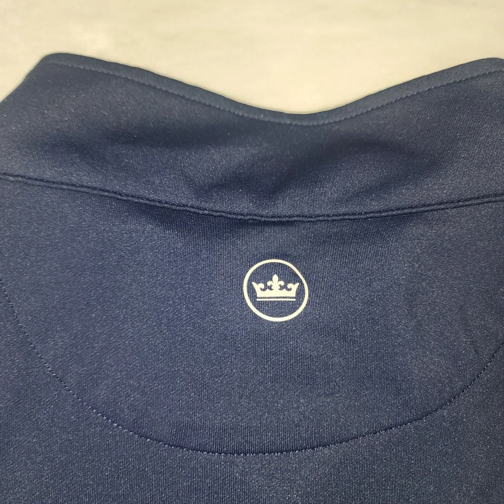 Peter Millar Mens XXL Navy Blue Lunazul Tequila Quarter Zip Golf Vest